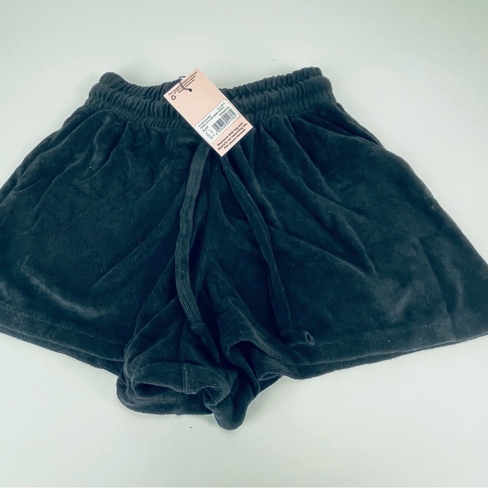 TOWELING FLARE JERSEY SHORTS
BLACK
